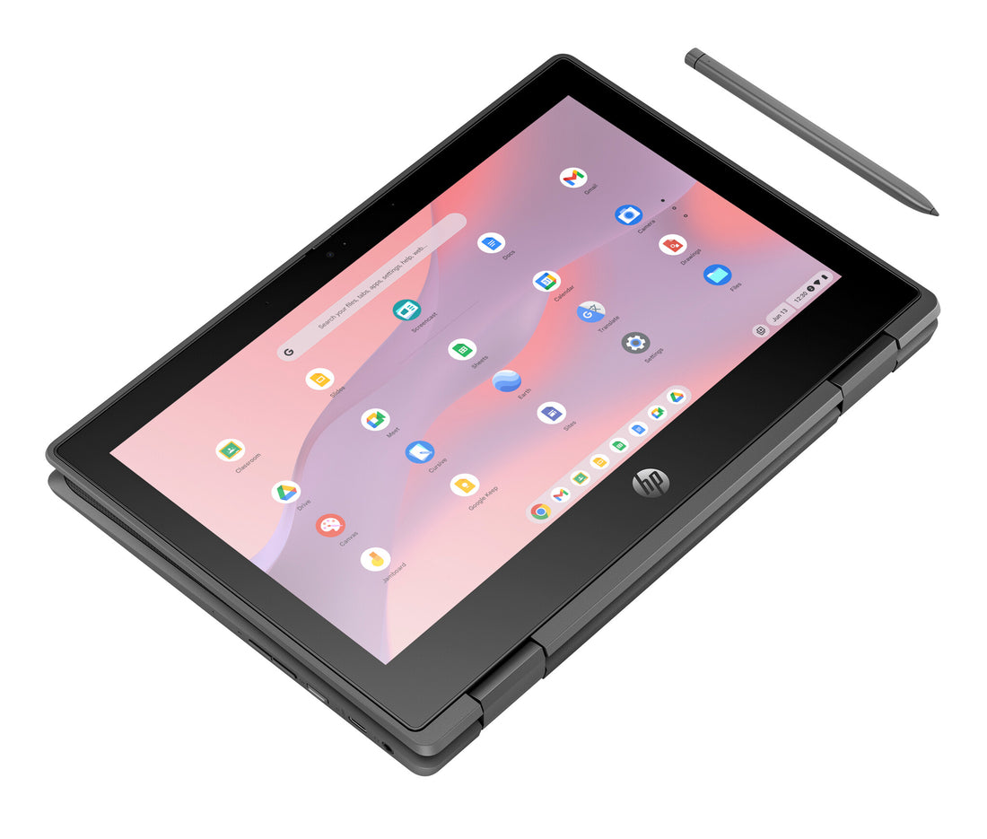 HP Fortis Flip G1i Chromebook Intel® N N150 29.5 cm (11.6") Touchscreen HD 8 GB LPDDR5x-SDRAM 64 GB eMMC Wi-Fi 6E (802.11ax) ChromeOS Black