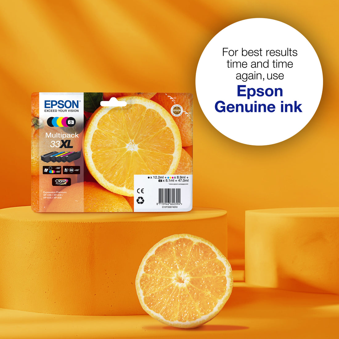 Epson Oranges 33XL Claria Premium Single Black Ink