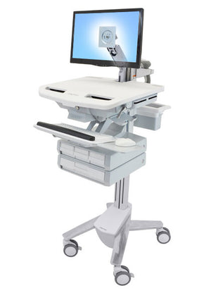 Ergotron StyleView Aluminium, Grey, White Flat panel Multimedia cart