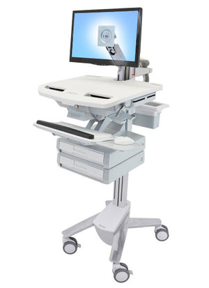 Ergotron StyleView Aluminium, Grey, White Flat panel Multimedia cart