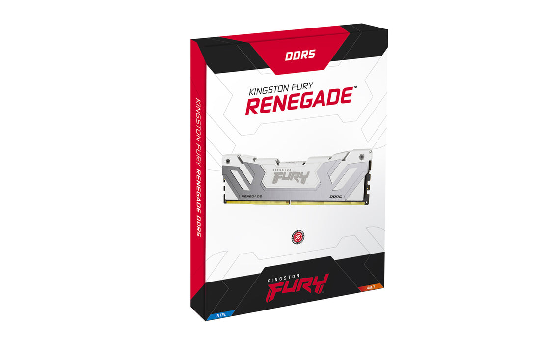 Kingston Technology FURY 24GB 8400MT/s DDR5 CL40 CUDIMM Renegade White XMP