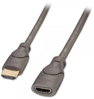 Lindy 0.5m HDMI M/F HDMI cable HDMI Type A (Standard) Black