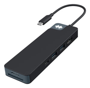 HYPER HD4102BKGL interface hub USB 3.2 Gen 1 (3.1 Gen 1) Type-C 5000 Mbit/s Black