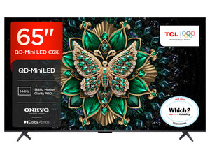TCL C6K 65" Premium QD-Mini LED 144Hz 4K HDR Smart Google TV