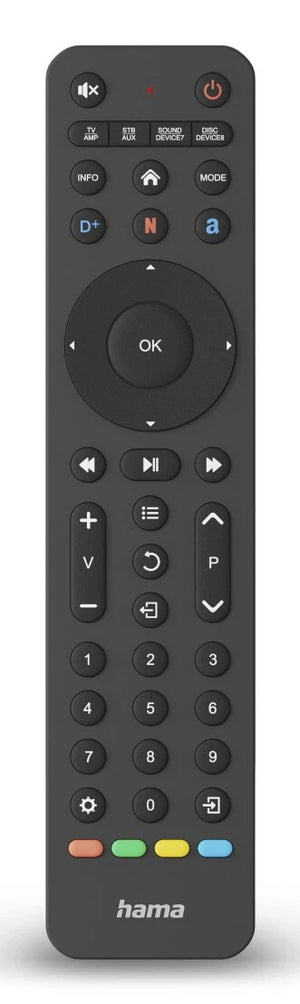 Hama 00221055 remote control IR Wireless TV Press buttons