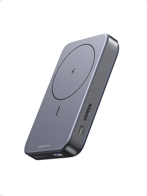 Ugreen 10000mAh Mini Powerbank Wireless 20W with MagSafe grey Lithium Polymer (LiPo) Wireless charging