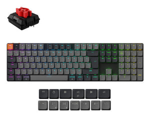 Keychron K5 Version 2 keyboard Universal USB + Bluetooth QZERTY UK English Black