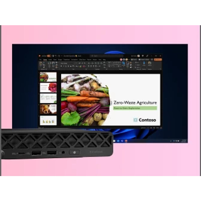 HP EliteDesk 8 Mini G1i AI Intel Core Ultra 9 64 GB DDR5-SDRAM 1 TB SSD Windows 11 Pro Mini PC AI PC Black