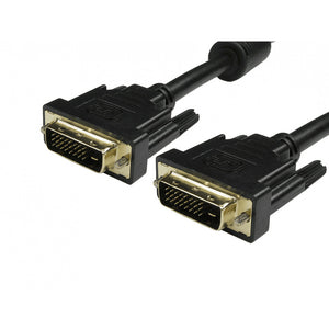 Cables Direct 99DVDUAL-205 DVI cable 5 m DVI-D Black
