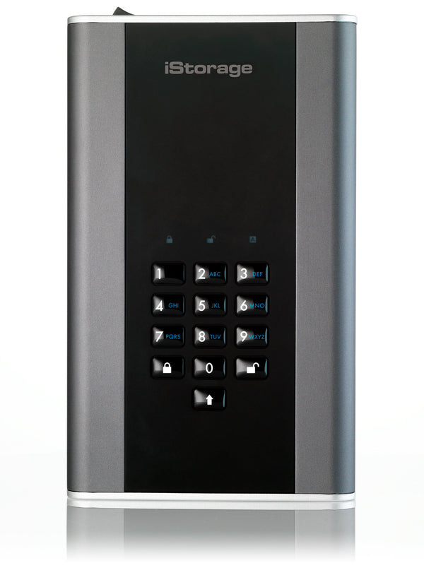 iStorage diskAshur DT² HDD 10TB | Secure Portable Desktop Drive |FIPS 140-2 Level 2, NCSC CPA, NLNCSA BSPA & NATO Restricted | AES-XTS 256-bit Hardware Encryption | Common Criteria EAL5+ (Hardware Certified) | PIN protected | OS & Platform Independent |GD