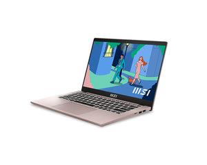 MSI Modern 14 C12M-640UK Intel® Core™ i5 i5-1155G7 Laptop 35.6 cm (14") Full HD 8 GB DDR4-SDRAM 512 GB SSD Wi-Fi 6 (802.11ax) Pink