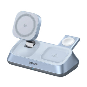 Ugreen MagFlow Headphones, Smartphone, Smartwatch Grey AC, USB Wireless charging Auto