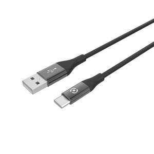 Celly USBTYPECCOLORBK USB cable USB 2.0 1 m USB A USB C Black
