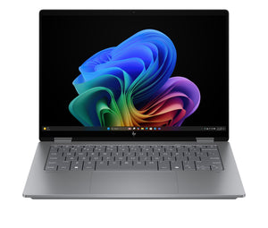 HP OmniBook X FlipNGAI 14-fm0005na Copilot+ PC Intel Core Ultra 5 226V Hybrid (2-in-1) 35.6 cm (14") Touchscreen 2K 16 GB LPDDR5x-SDRAM 512 GB SSD Wi-Fi 7 (802.11be) Windows 11 Home Silver