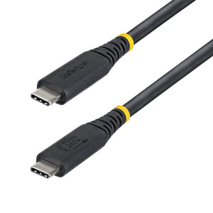 StarTech.com 1m (3ft) USB4 Cable, 40Gbps, USB-IF Certified USB-C Cable, 240W PD, 8K 60Hz/4K 240Hz DP2.1 DP40, TPE Jacket, Thunderbolt 4 Compatible - Black USB-C Cord