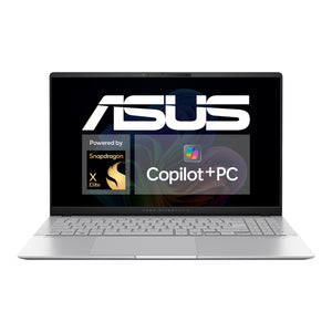 ASUS Vivobook S15 S5507QA-MA006W Snapdragon X1E-78-100 Laptop 39.6 cm (15.6") 3K 16 GB LPDDR5x-SDRAM 1 TB SSD Wi-Fi 7 (802.11be) Windows 11 Home German Silver