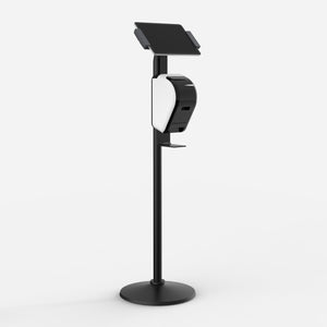 Bouncepad Clip Floorstanding + Brother Printer Mount | Compatible with All USB-C Tablets | Black
