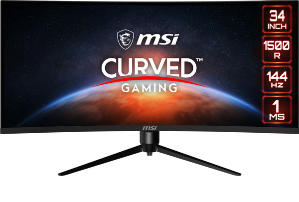 MSI Optix MAG342CQR computer monitor 86.4 cm (34") 3440 x 1440 pixels UltraWide Quad HD LCD Black