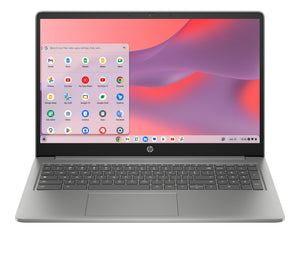 HP Chromebook 15a-nb0004na Intel® Core™ i3 i3-N305 39.6 cm (15.6") Full HD 8 GB LPDDR5-SDRAM 256 GB Flash Wi-Fi 6 (802.11ax) ChromeOS Silver