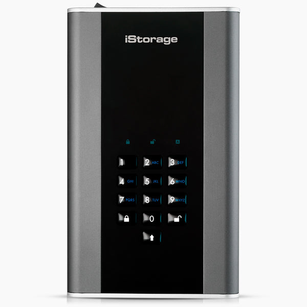 iStorage diskAshur DT² HDD 26TB | Secure Portable Desktop Drive |FIPS 140-2 Level 2, NCSC CPA, NLNCSA BSPA & NATO Restricted | AES-XTS 256-bit Hardware Encryption | Common Criteria EAL5+ (Hardware Certified) | PIN protected | OS & Platform Independent |GD