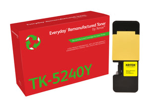 Everyday™ Yellow Remanufactured Toner by Xerox compatible with Kyocera TK-5240Y, Standard capacity