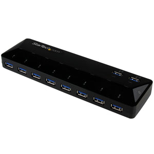 StarTech.com 10-Port USB 3.0 Hub with Charge and Sync Ports - 5Gbps - 2 x 1.5A Ports