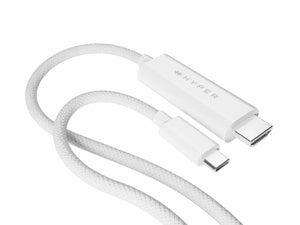 HYPER HyperDrive USB-C to HDMI 4K60Hz Cable - White