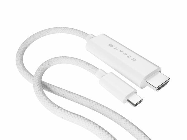 HYPER HyperDrive USB-C to HDMI 4K60Hz Cable - White