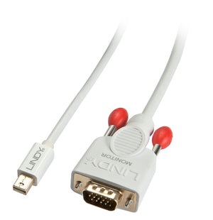 Lindy 0.5m Mini DisplayPort to VGA Cable, White