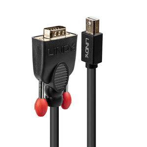 Lindy 1m Mini DisplayPort to VGA Cable, Black