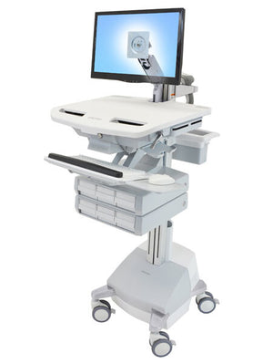 Ergotron StyleView Aluminium, Grey, White Flat panel Multimedia cart