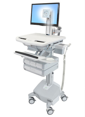 Ergotron StyleView Aluminium, Grey, White Flat panel Multimedia cart