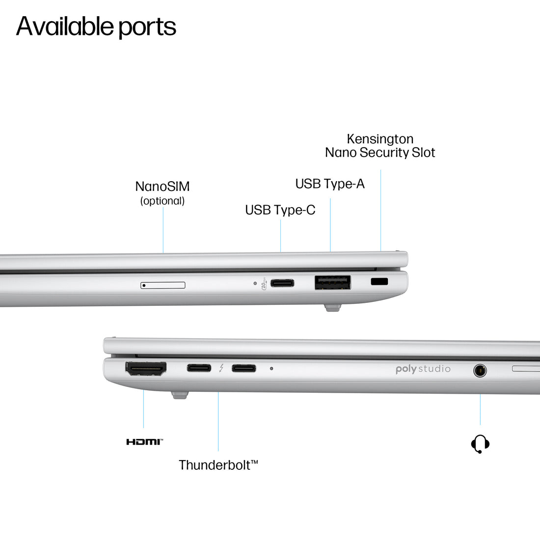 HP EliteBook 8 G1i 16 Intel Core Ultra 5 225U Laptop 40.6 cm (16") WUXGA 16 GB DDR5-SDRAM 512 GB SSD Wi-Fi 7 (802.11be) Windows 11 Pro AI PC Silver