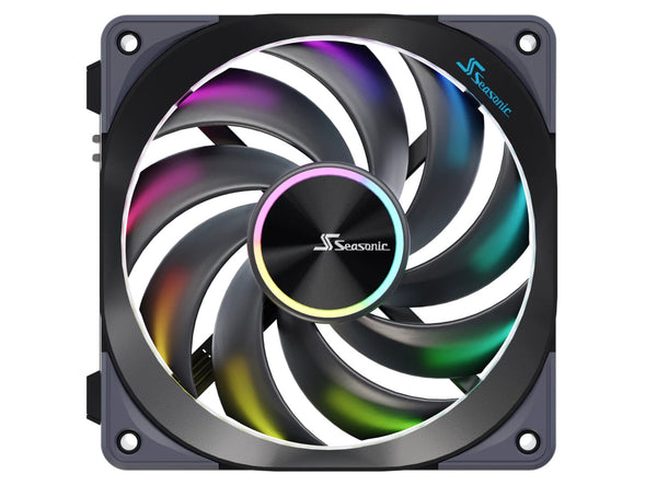 Seasonic MagFlow ARGB Computer case Fan 12 cm Black 1 pc(s)