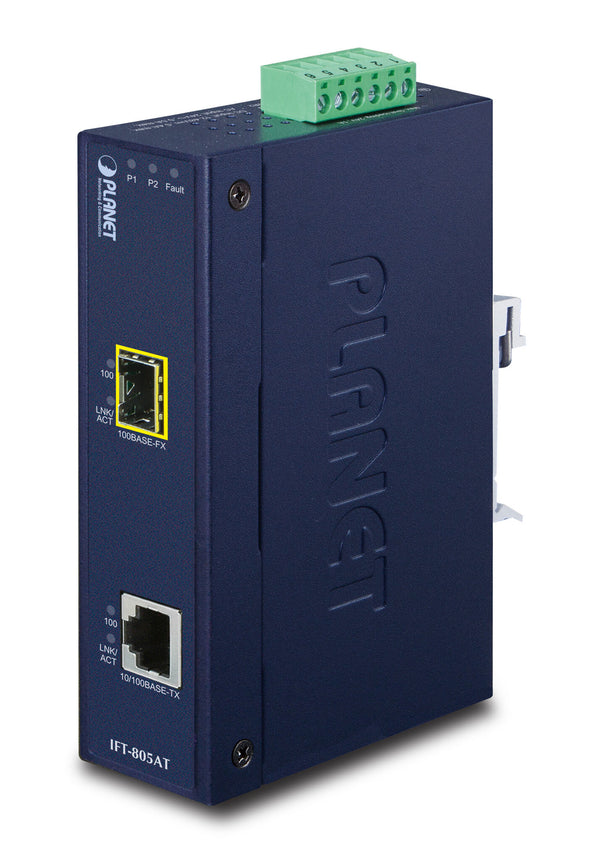 PLANET IFT-805AT network media converter 200 Mbit/s Blue