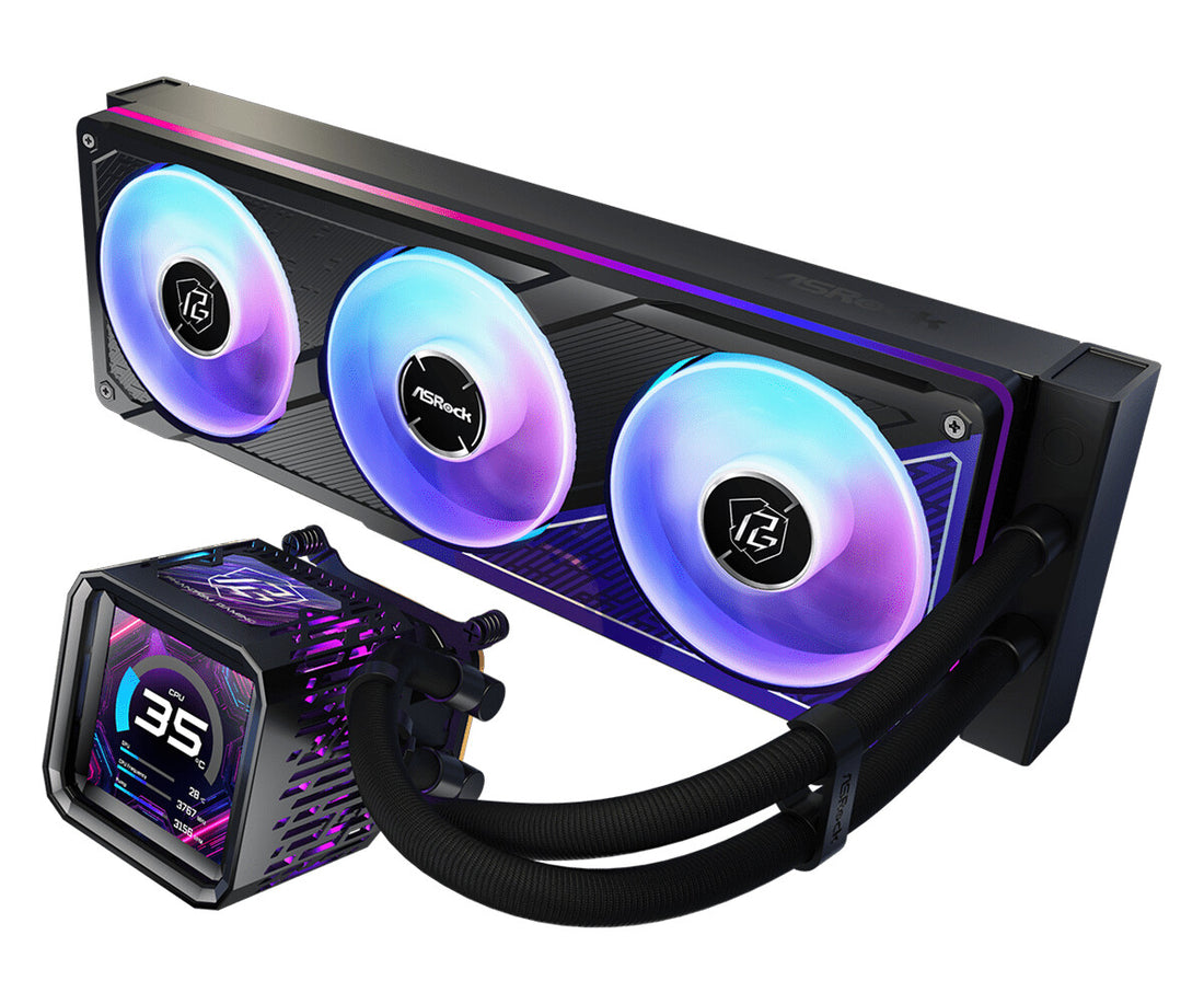 Asrock Phantom Gaming 360 LCD Processor All-in-one liquid cooler 12 cm Black