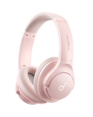 Soundcore Q20i Plus Hybrid Active Noise Cancelling Over-Ear Bluetooth Headphones - Pink