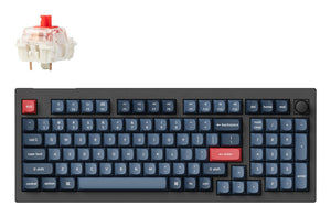 Keychron V5 Max keyboard Universal USB + RF Wireless + Bluetooth QWERTY UK English Black, Grey