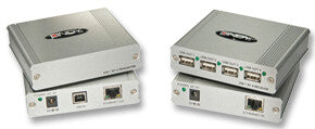 Lindy USB 2.0 Extension - 4 Port CAT5 USB 2.0 Extender Hub (up to 150m)