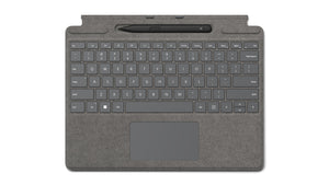 Microsoft Surface Pro Signature Keyboard with Slim Pen 2 AZERTY Belgian Microsoft Cover port Platinum