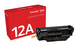 Everyday™ Black Toner by Xerox compatible with HP 12A (Q2612A), Standard capacity