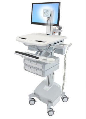 Ergotron StyleView Aluminium, Grey, White Flat panel Multimedia cart