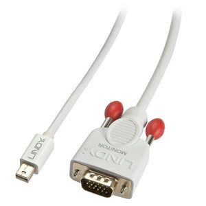 Lindy 2m Mini DisplayPort to VGA Cable, White