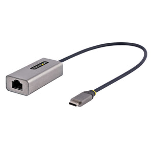 StarTech.com USB-C to Ethernet Adapter, USB 3.0 to Gigabit Ethernet Network Adapter, 10/100/1000 Mbps, USB-C to RJ45 Ethernet Adapter (GbE), 12in Attached Cable, Driverless Install