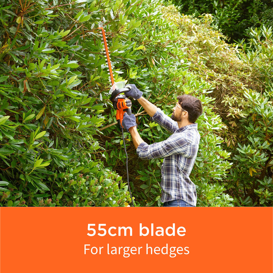 Black & Decker BLACK+DECKER BEHTS401-GB 55cm 500W Corded Hedge Trimmer