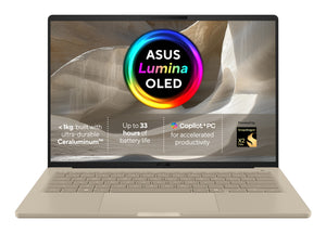 ASUS Zenbook A14 UX3407NA-QD069W Copilot+ PC Snapdragon X2E-88-100 Laptop 35.6 cm (14") WUXGA 16 GB LPDDR5x-SDRAM 1 TB SSD Wi-Fi 7 (802.11be) Windows 11 Home Beige