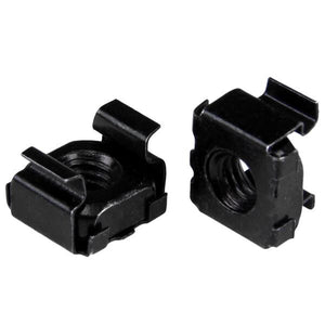 StarTech.com 100-Pack M5 Square Hole Cage Nuts and Installation Tool for 19" or 10" Server Racks, Cabinets and Enclosures, Black - TAA