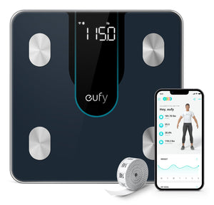 Eufy T9148111 personal scale Square Black Electronic personal scale